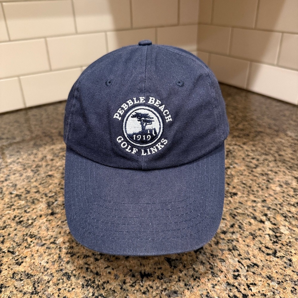 Pebble Beach Golf Links Dad Hat Blue Cotton